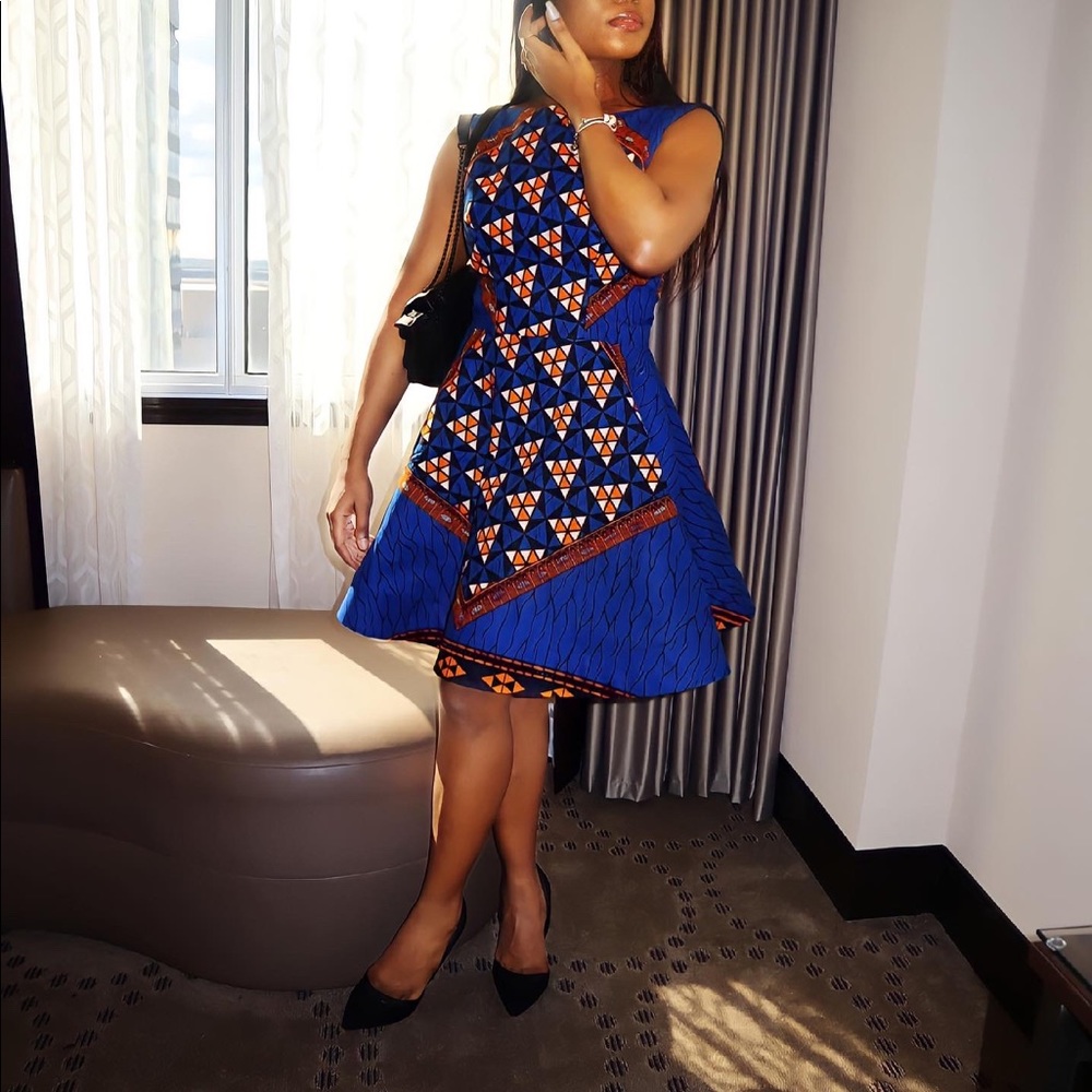 African print dress